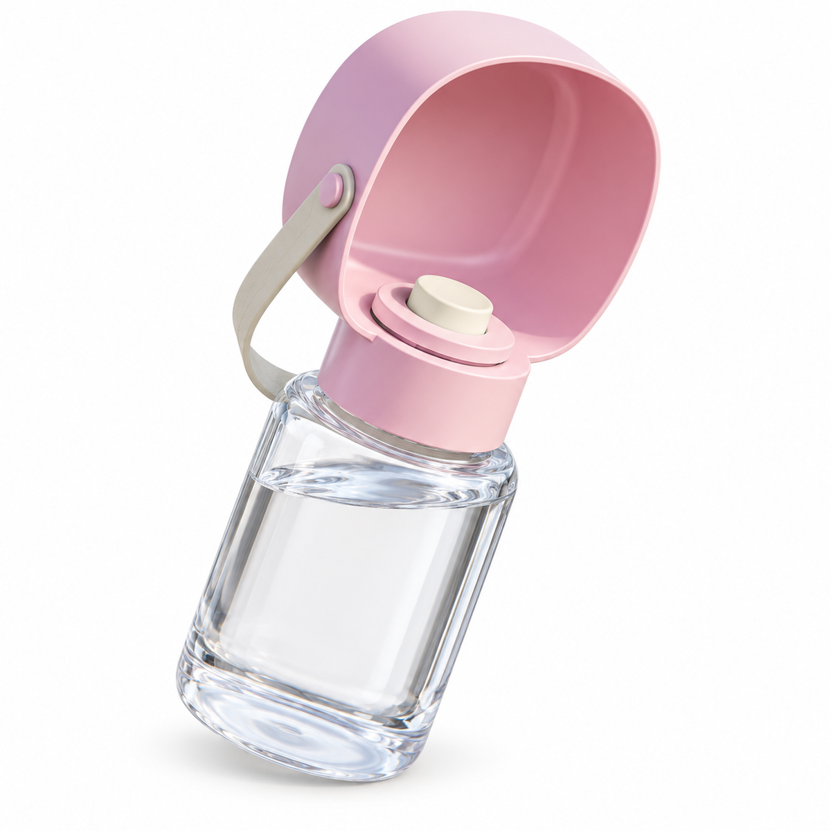 Portable Pet Water Bottle - Pink
