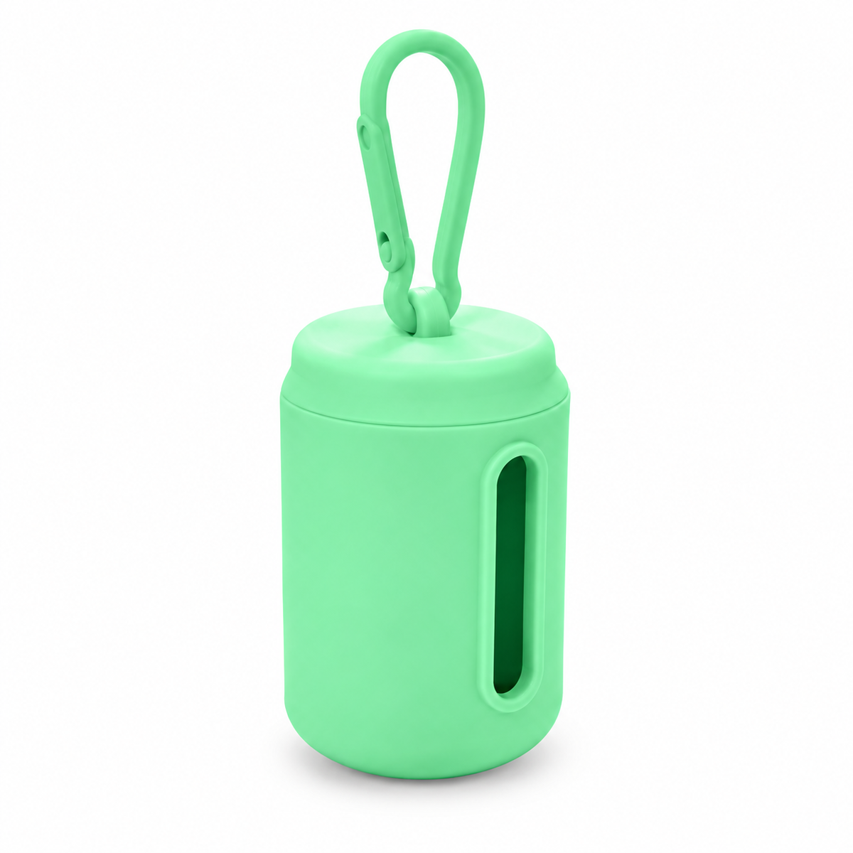 Silicone Poop Bag Holder - Capsule, Green