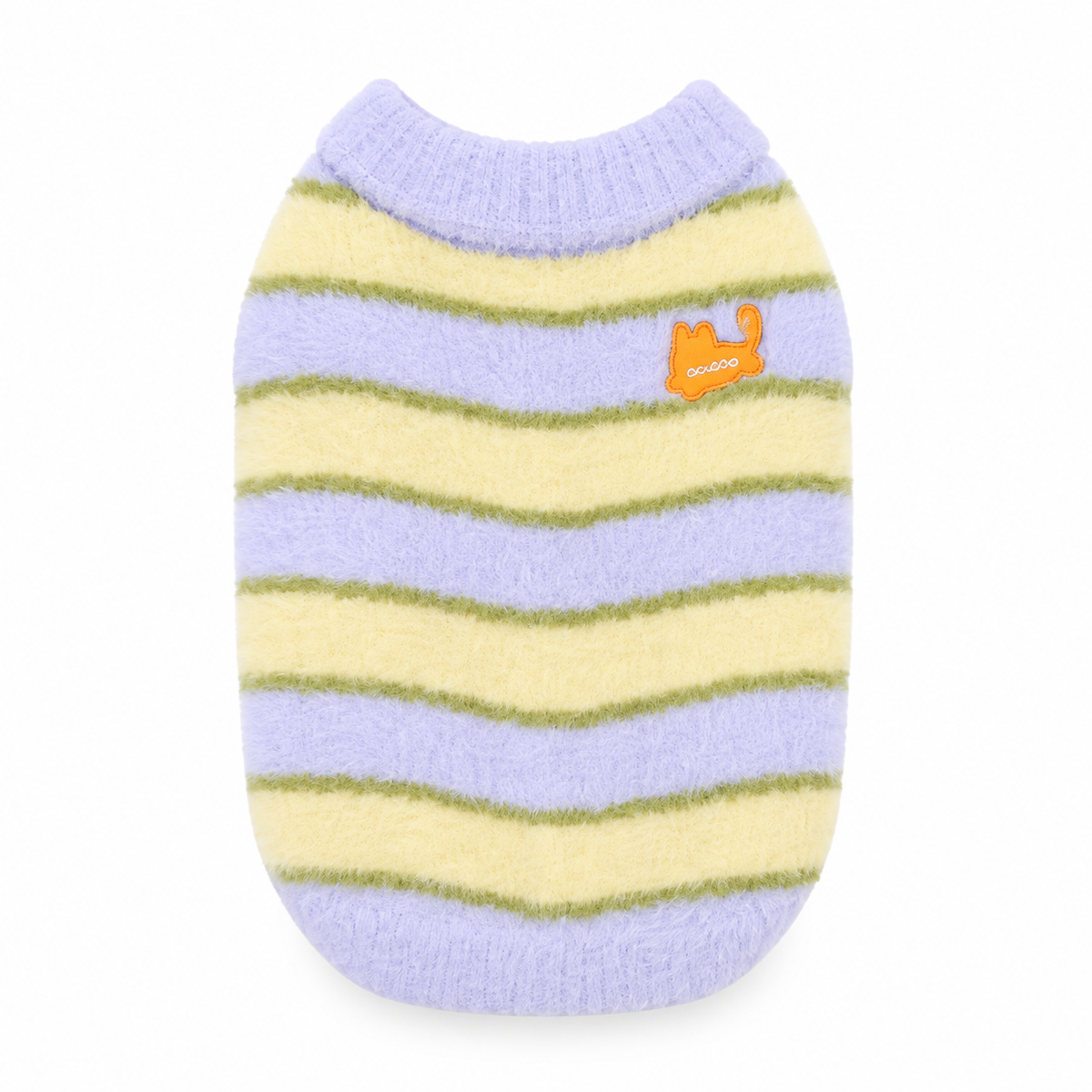Soft Striped Fleece Dog Jumper