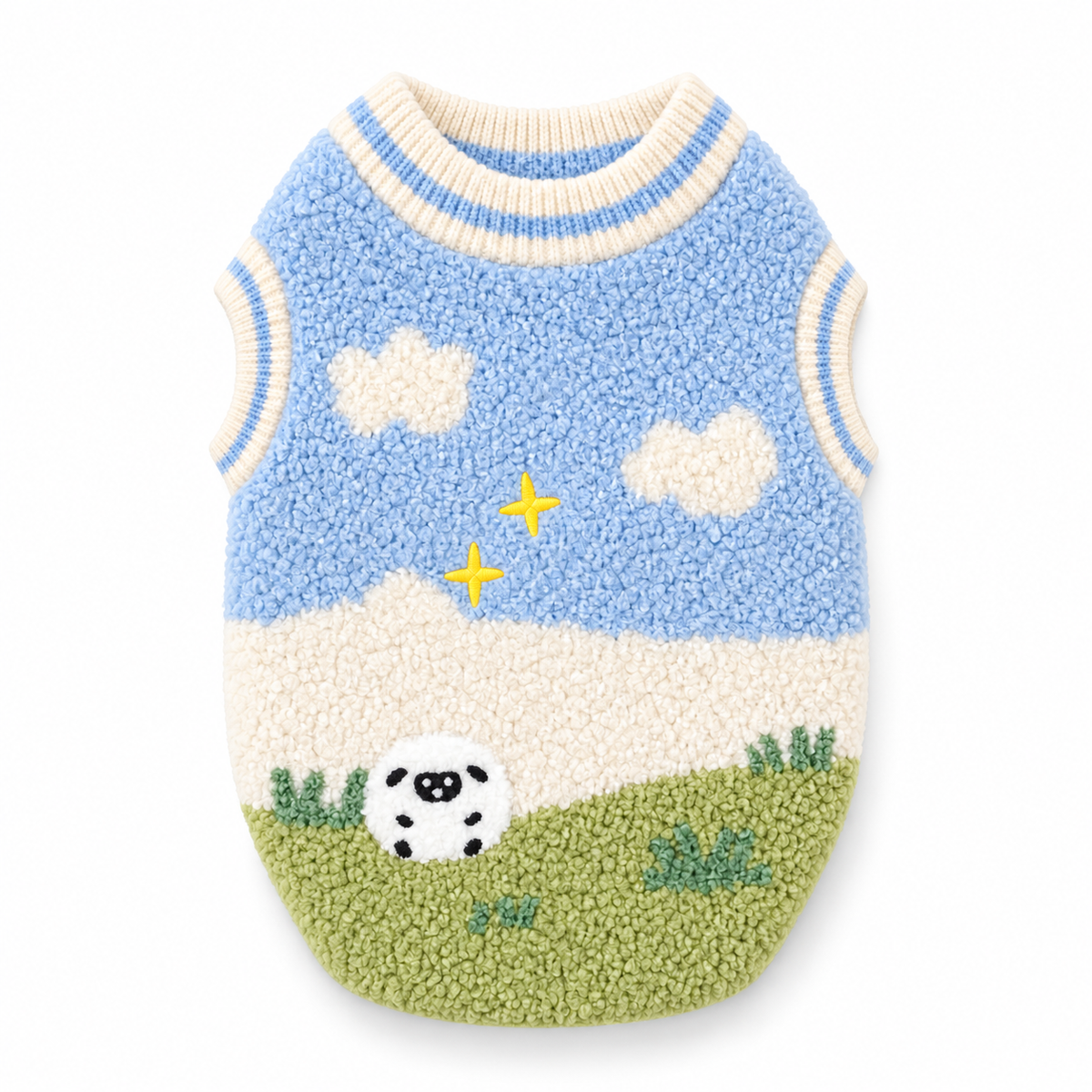 Little Sheep Fleece Dog Jumper