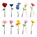 Flower Bouquet Cat Teaser Wand