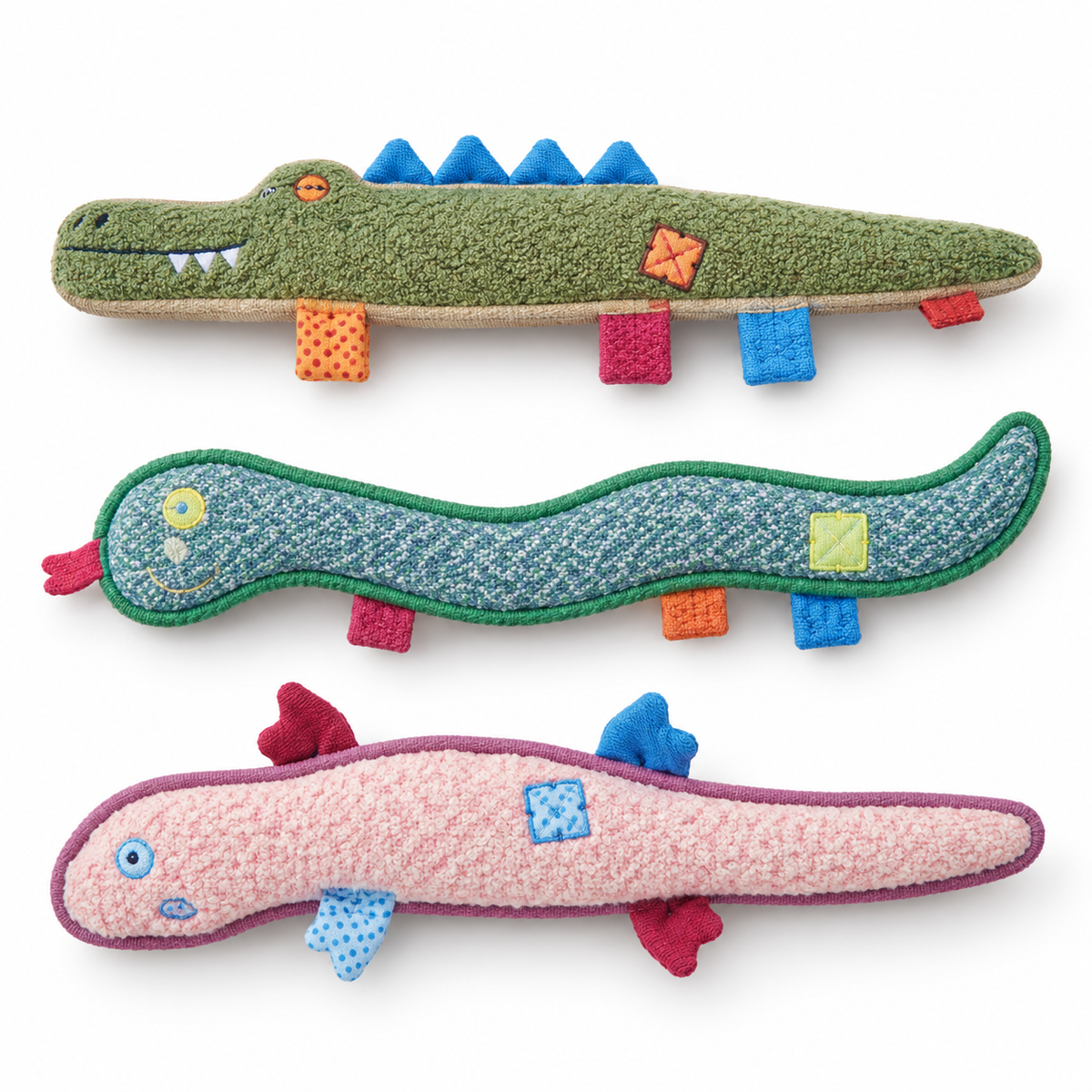 Crawling Critters Long Plush Dog Toy