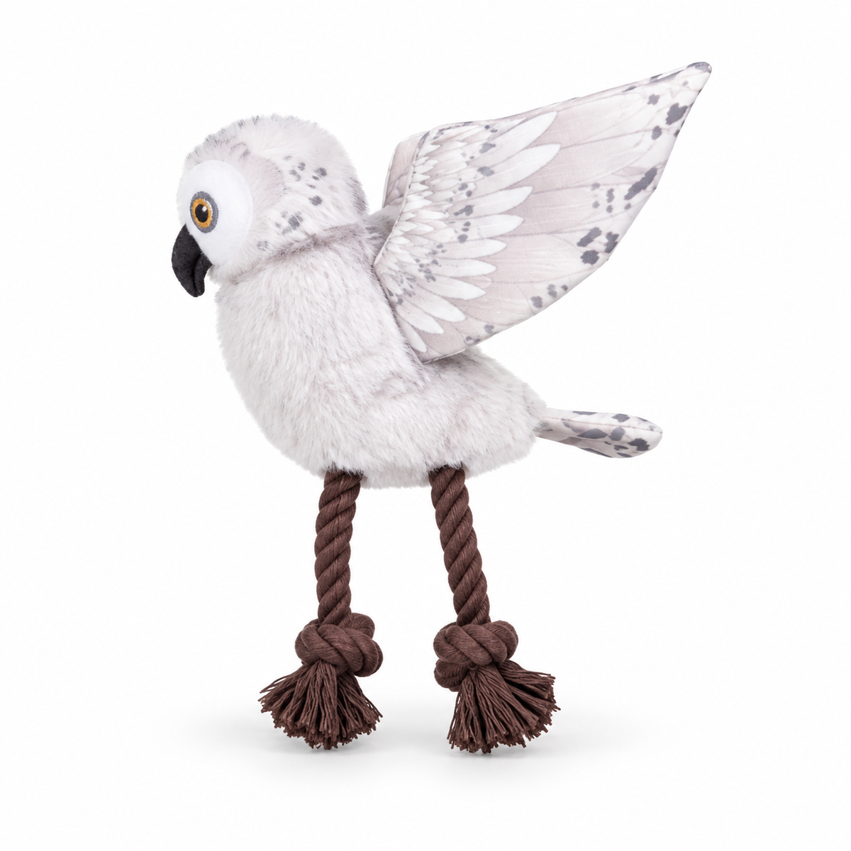 White Crinkle Wing Bird Dog Toy