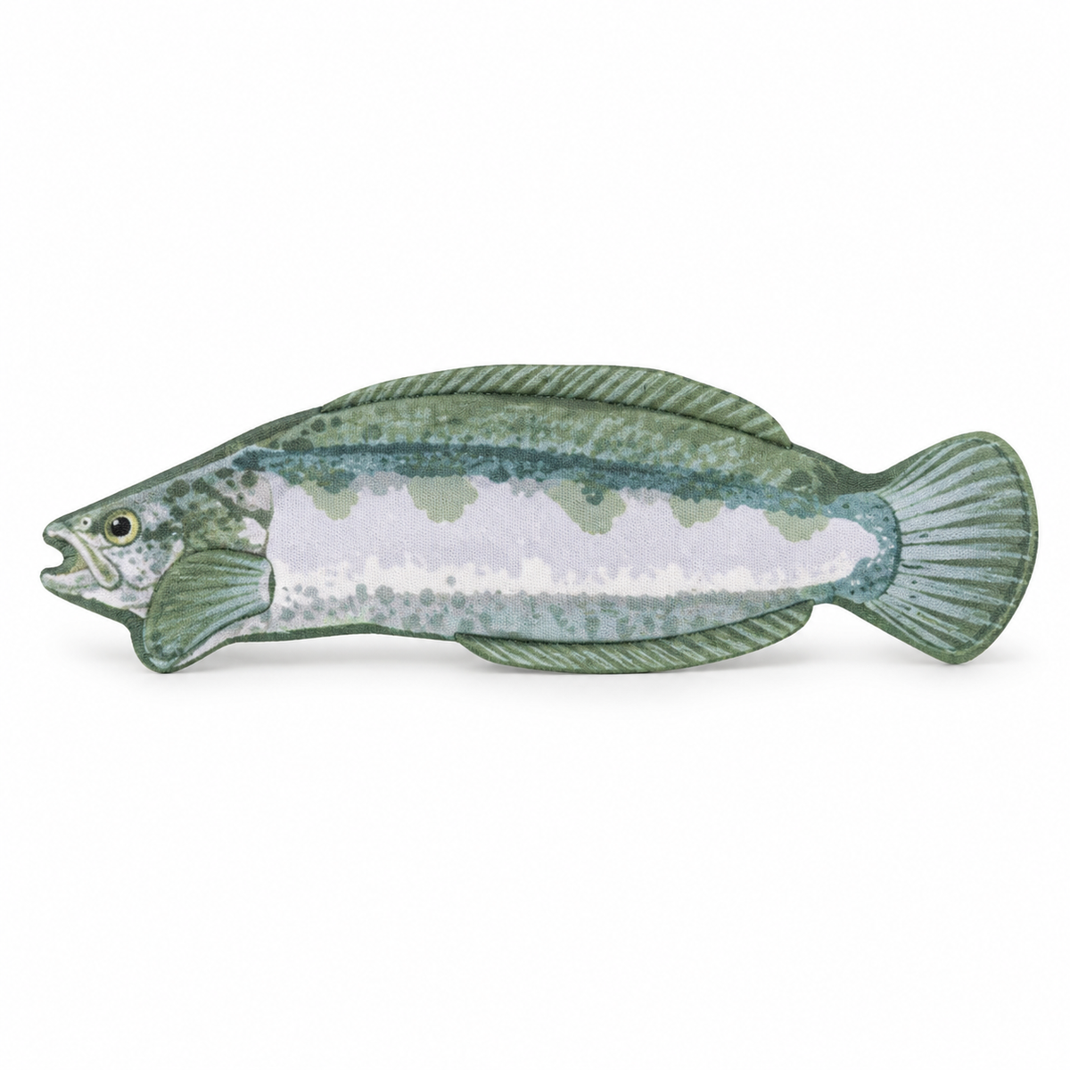 Green Realistic Crinkle Fish Dog Toy