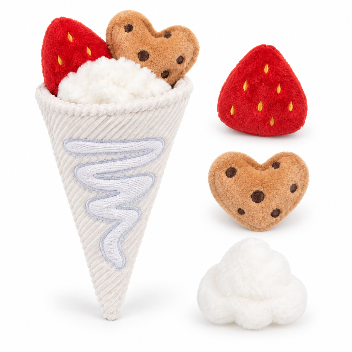 Ice Cream Treat-Hiding Enrichment Dog Toy